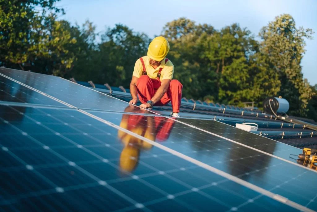 installing rooftop solar panels